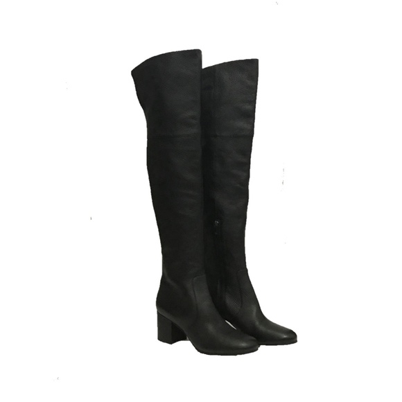 New Via Spiga OTK Leather Boots Retail $495 - Picture 5 of 8